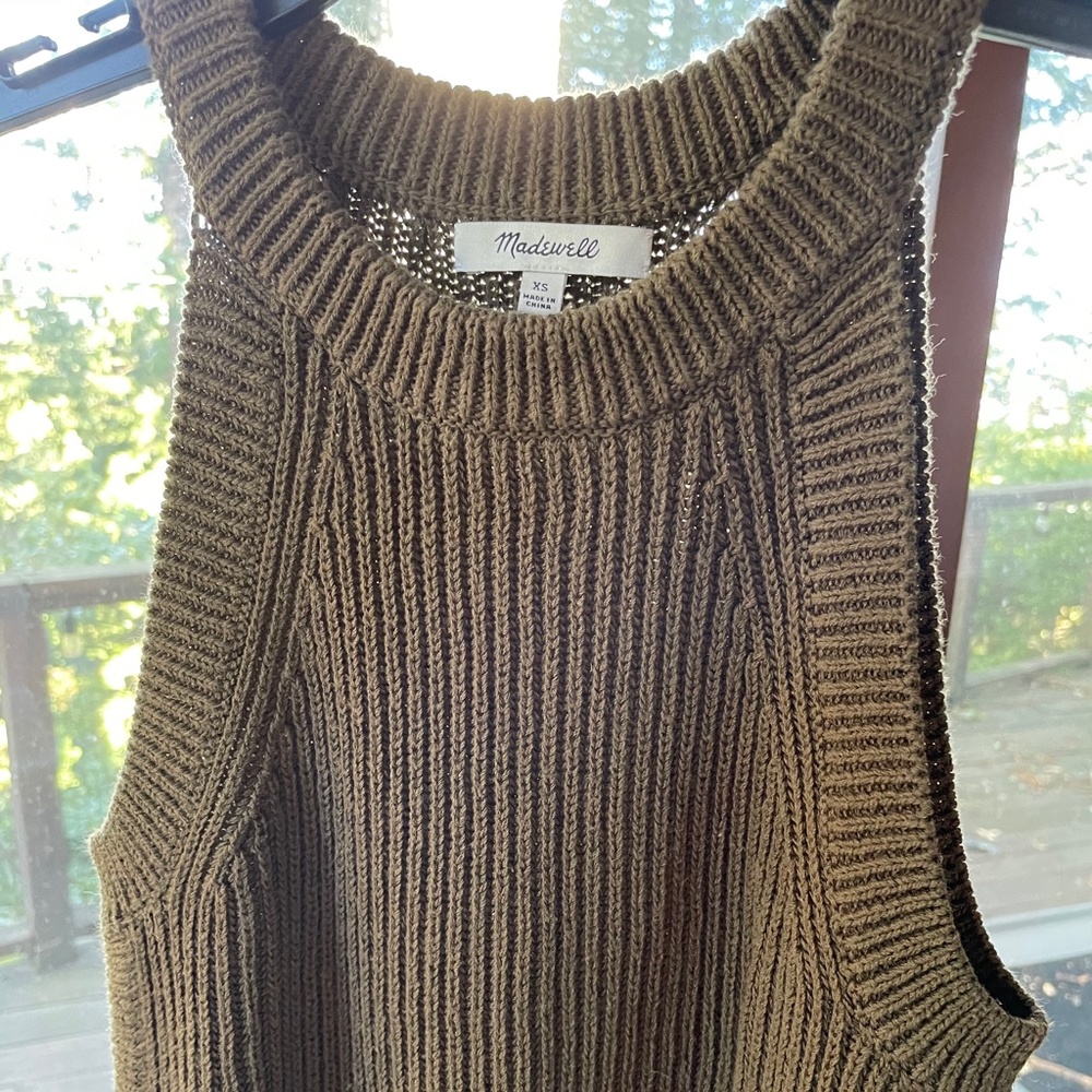 Madewell Ribbed High-Neck Sweater Tank - Picture 4 of 4